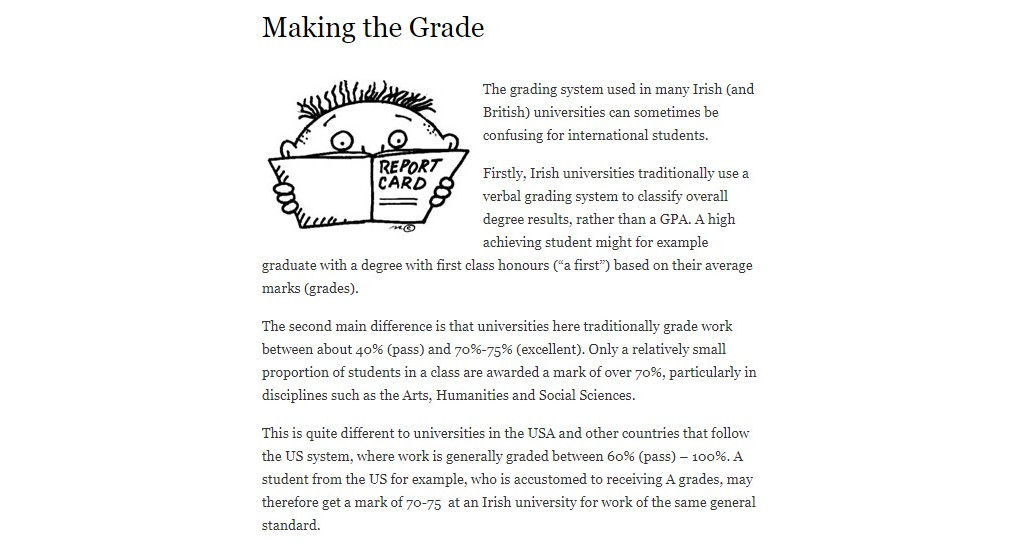 Making the Grade